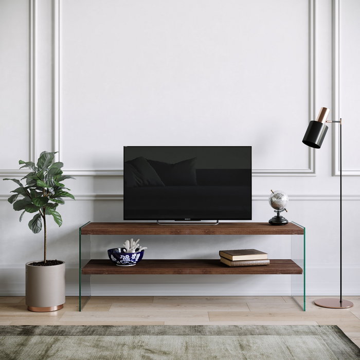 Hanah Home TV1003 Soporte de TV en Nogal Hanah Home TV1003 Soporte de TV en Nogal